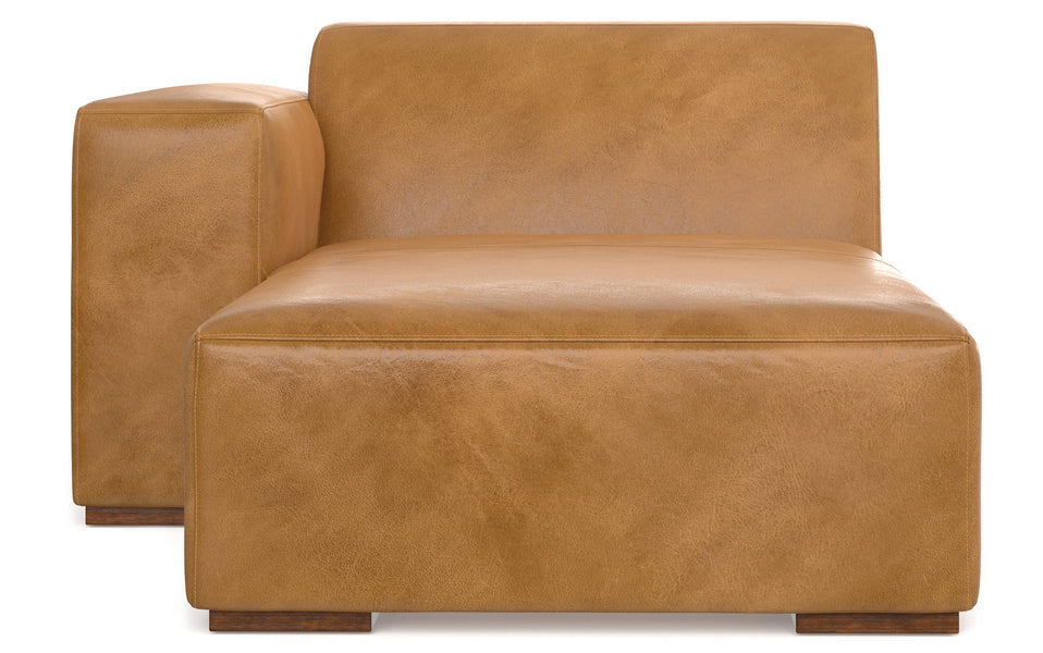 Sienna Genuine Leather | Rex Left Chaise Module in Genuine Leather