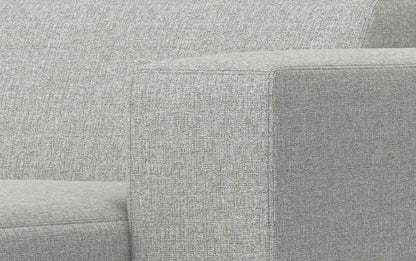Pale Grey Performance Fabric |  Rex Right Chaise Module in Performance Fabric