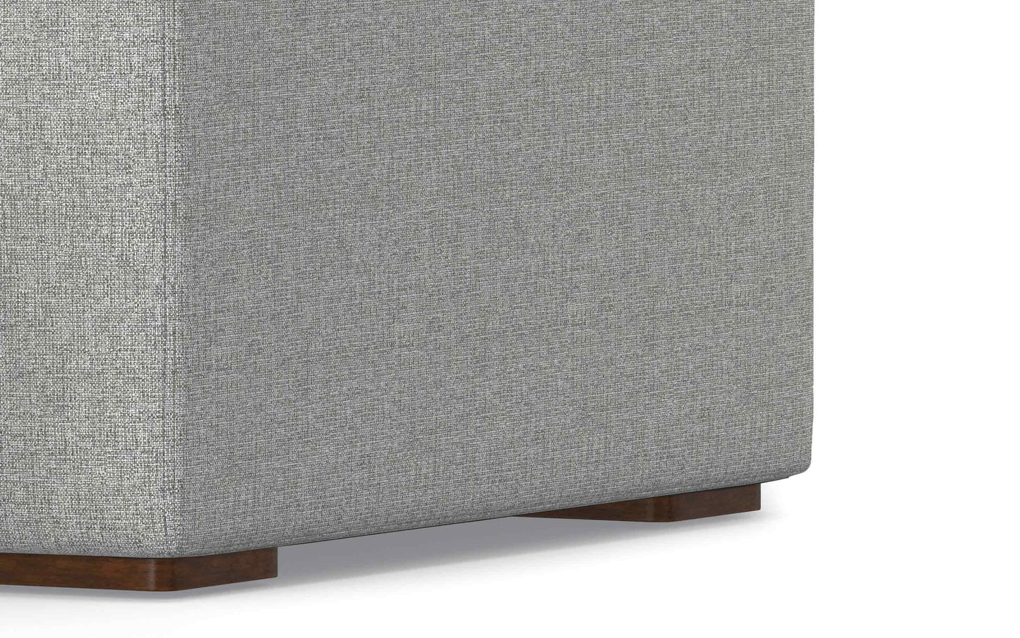 Pale Grey Performance Fabric |  Rex Right Chaise Module in Performance Fabric