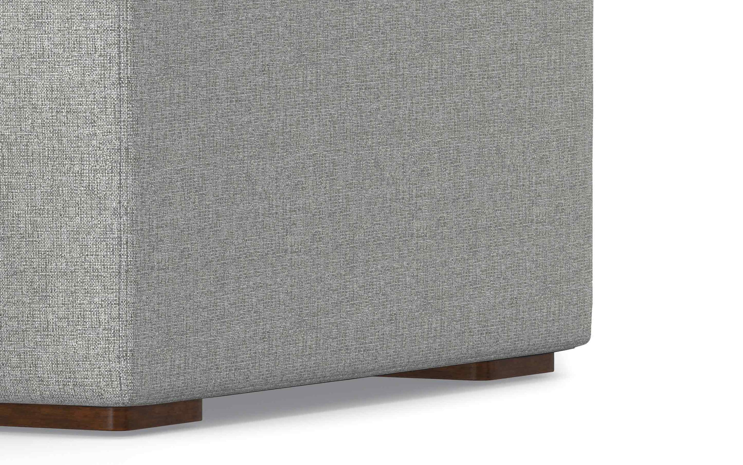 Pale Grey Performance Fabric |  Rex Right Chaise Module in Performance Fabric