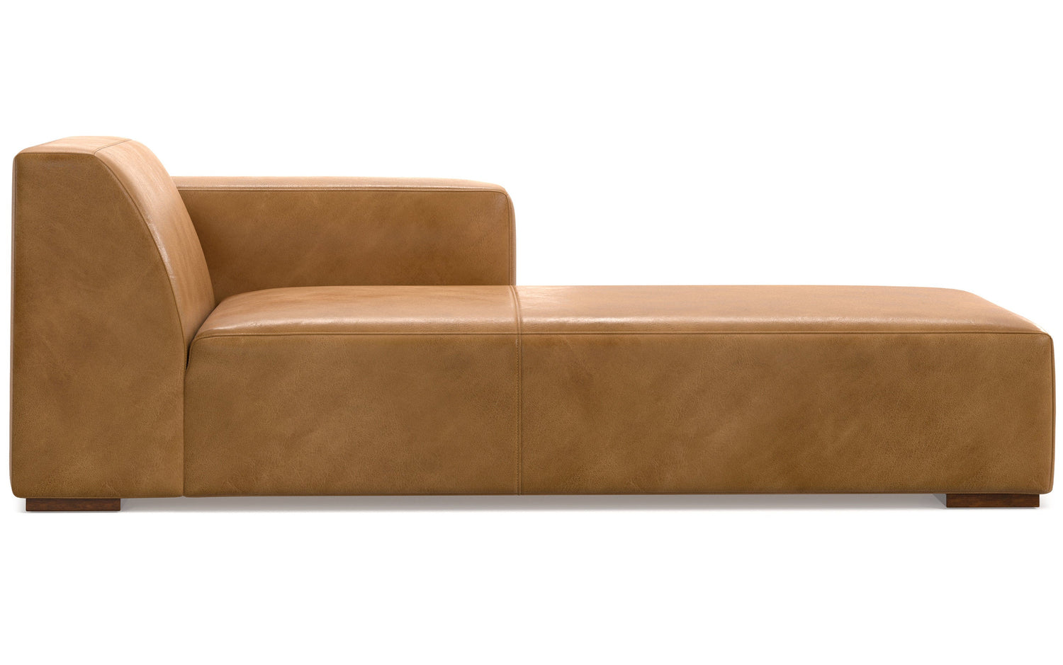 Sienna Genuine Leather | Rex Right Chaise Module in Genuine Leather