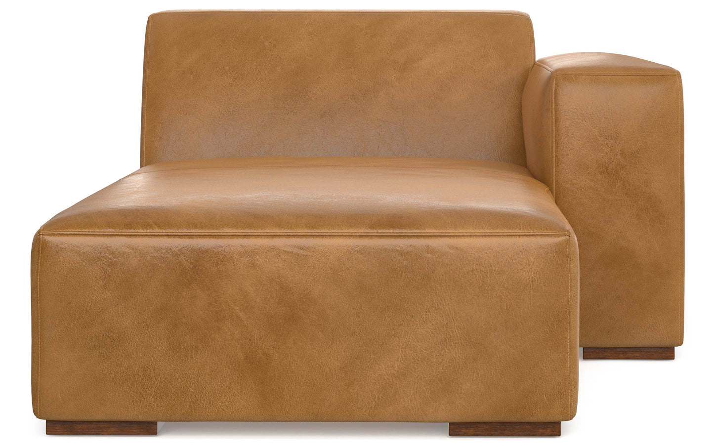 Sienna Genuine Leather | Rex Right Chaise Module in Genuine Leather