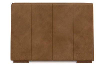 Caramel Brown Genuine Leather | Rex Corner Module in Genuine Leather