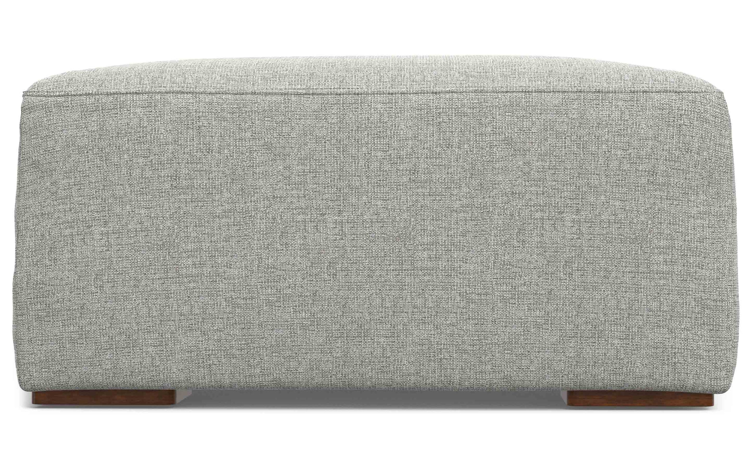 Pale Grey Performance Grey | Rex Ottoman in Performance Fabric