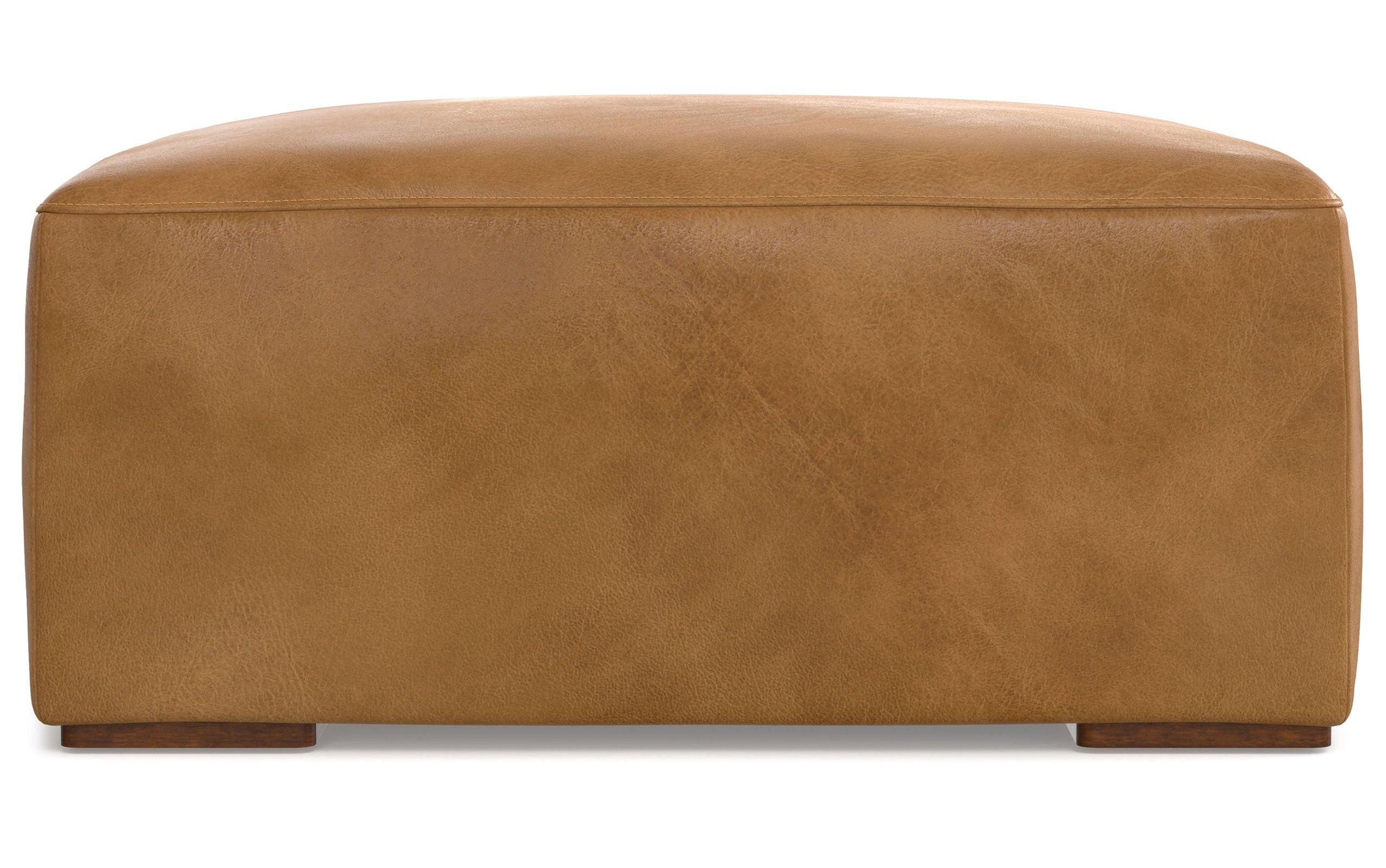 Sienna Genuine Leather | Rex Ottoman in Genuine Leather