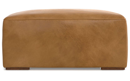 Sienna Genuine Leather | Rex Ottoman in Genuine Leather