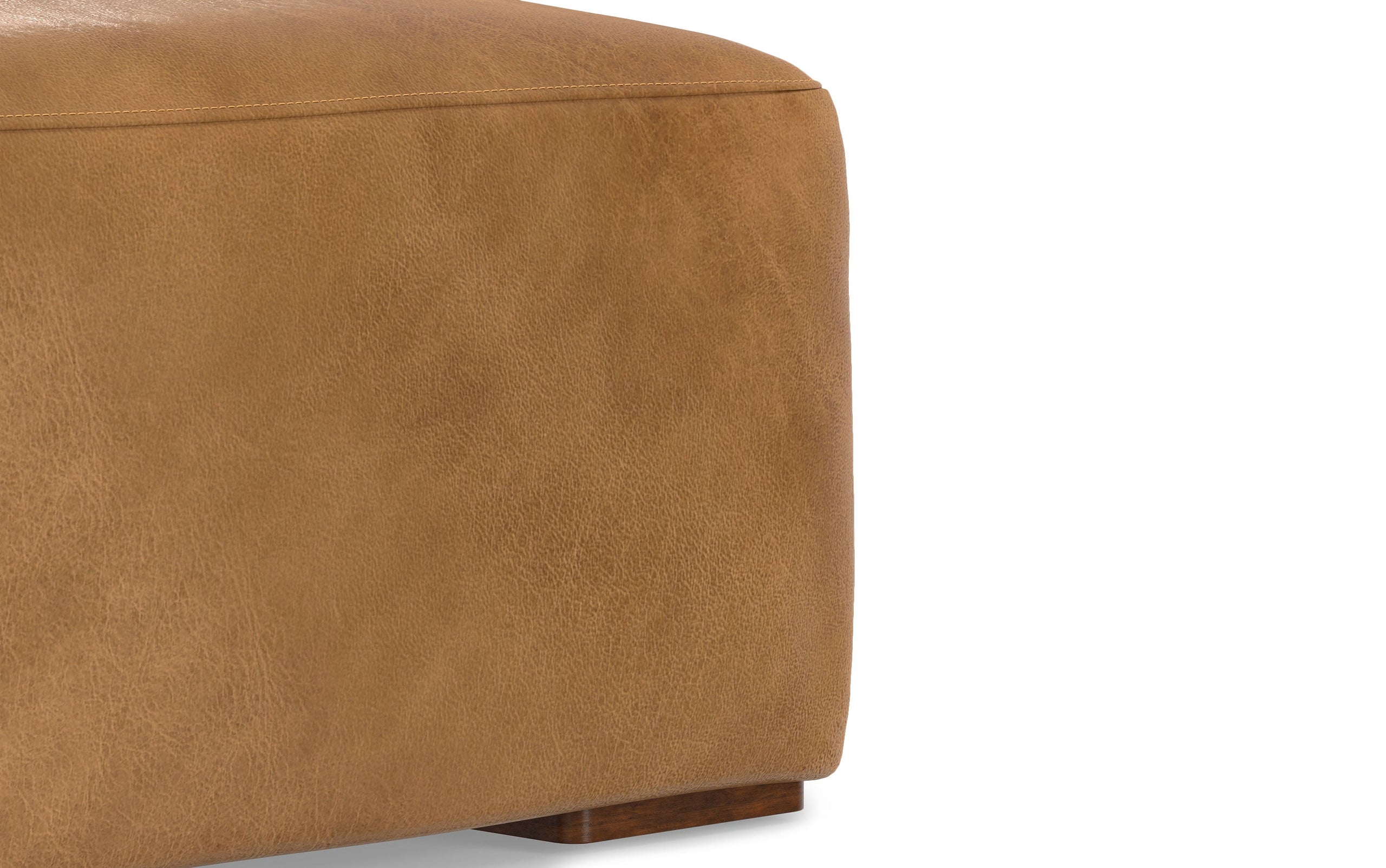 Sienna Genuine Leather | Rex Ottoman in Genuine Leather