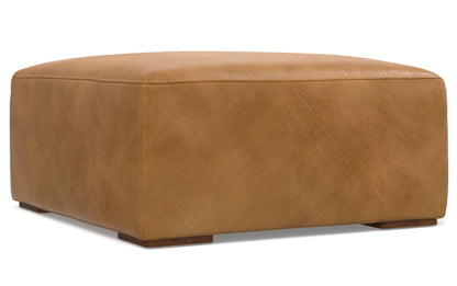 Sienna Genuine Leather | Rex Ottoman in Genuine Leather