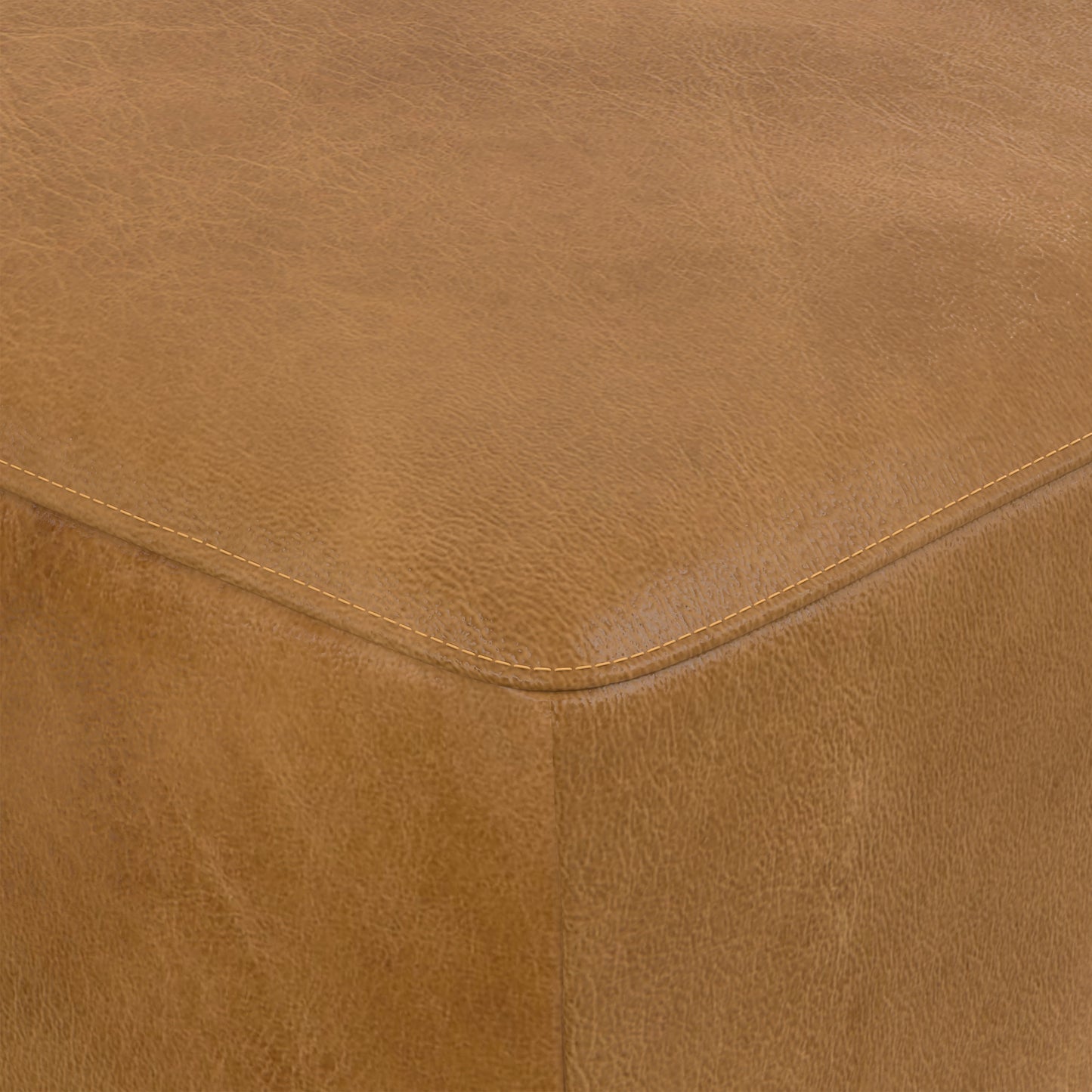 Sienna Genuine Leather | Rex Ottoman in Genuine Leather
