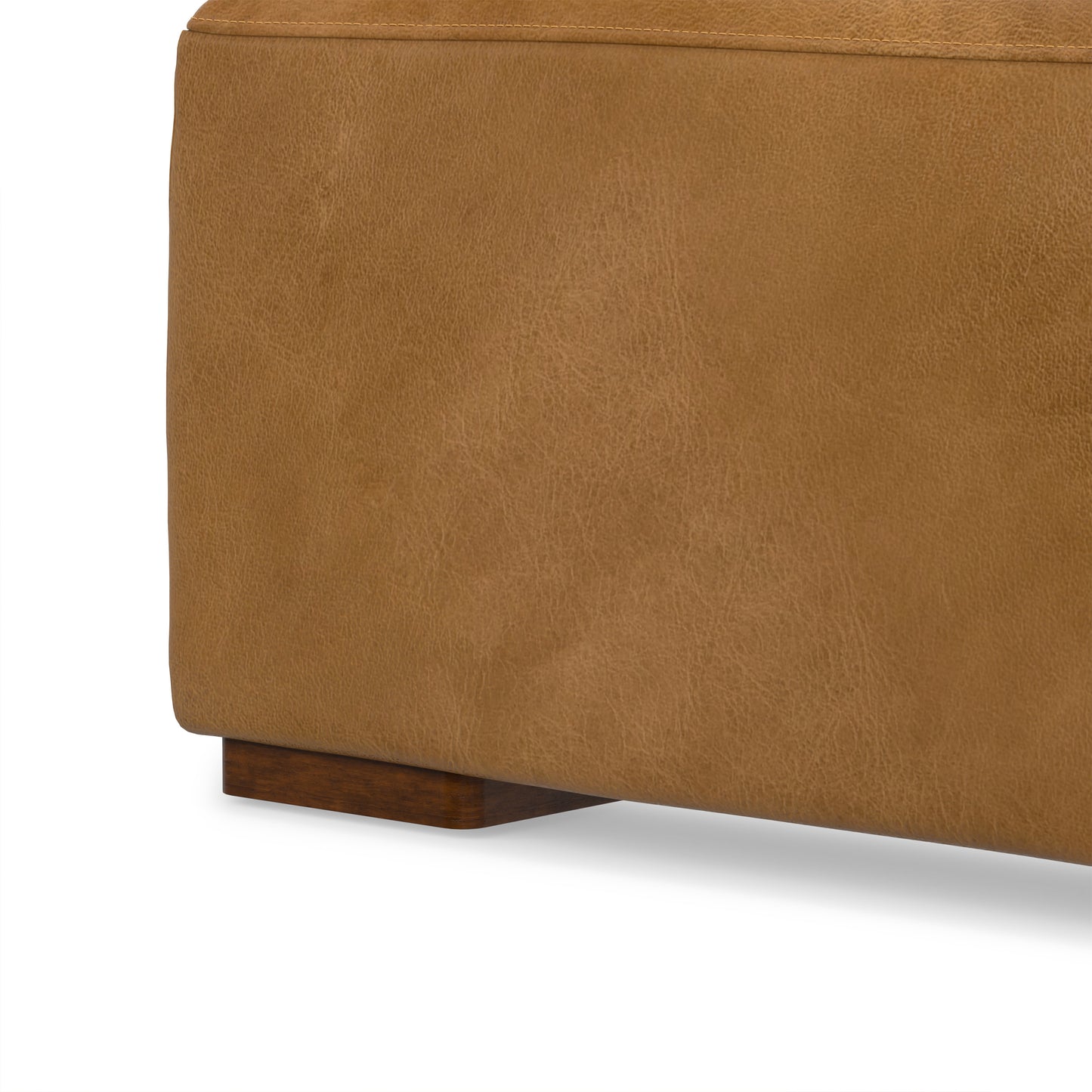 Sienna Genuine Leather | Rex Ottoman in Genuine Leather