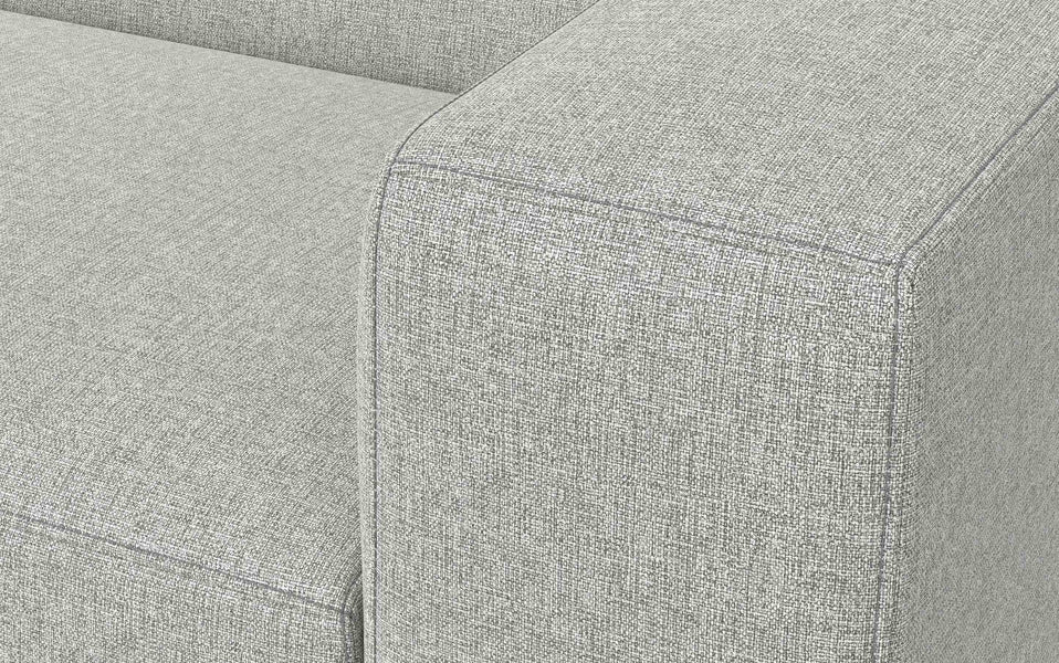 Pale Grey Performance Fabric | Rex Right Arm Module in Performance Fabric