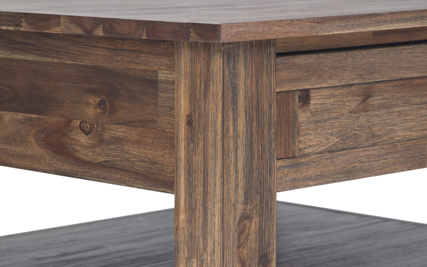 Rustic Natural Aged Brown | Monroe Square Coffee Table