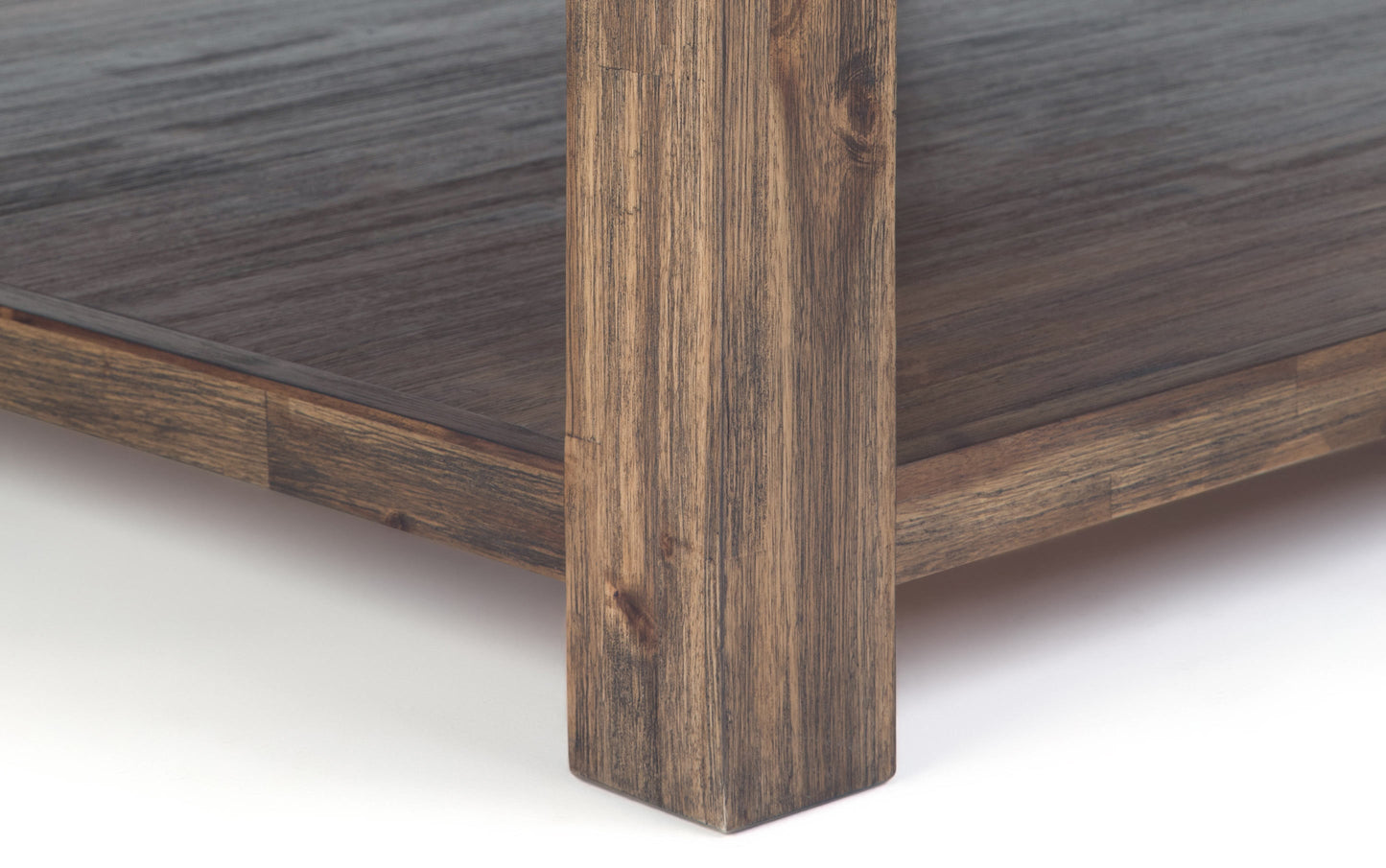 Rustic Natural Aged Brown | Monroe Square Coffee Table