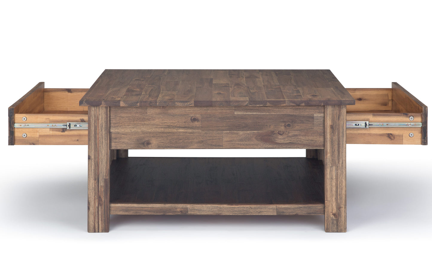 Rustic Natural Aged Brown | Monroe Square Coffee Table
