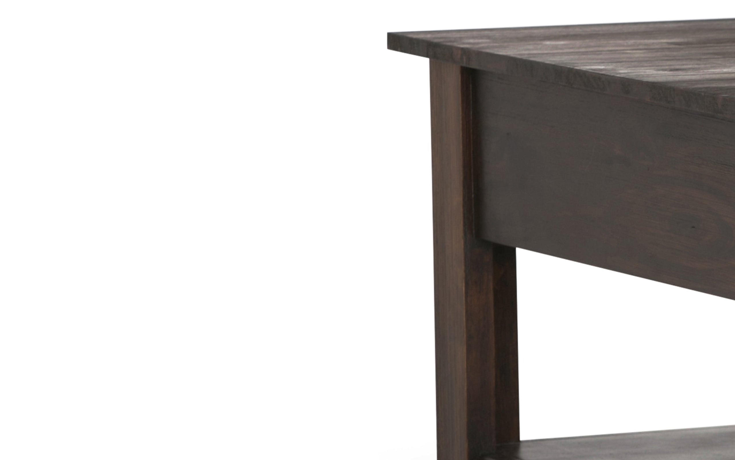 Distressed Charcoal Brown | Monroe Square Coffee Table
