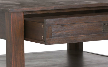 Distressed Charcoal Brown | Monroe Square Coffee Table