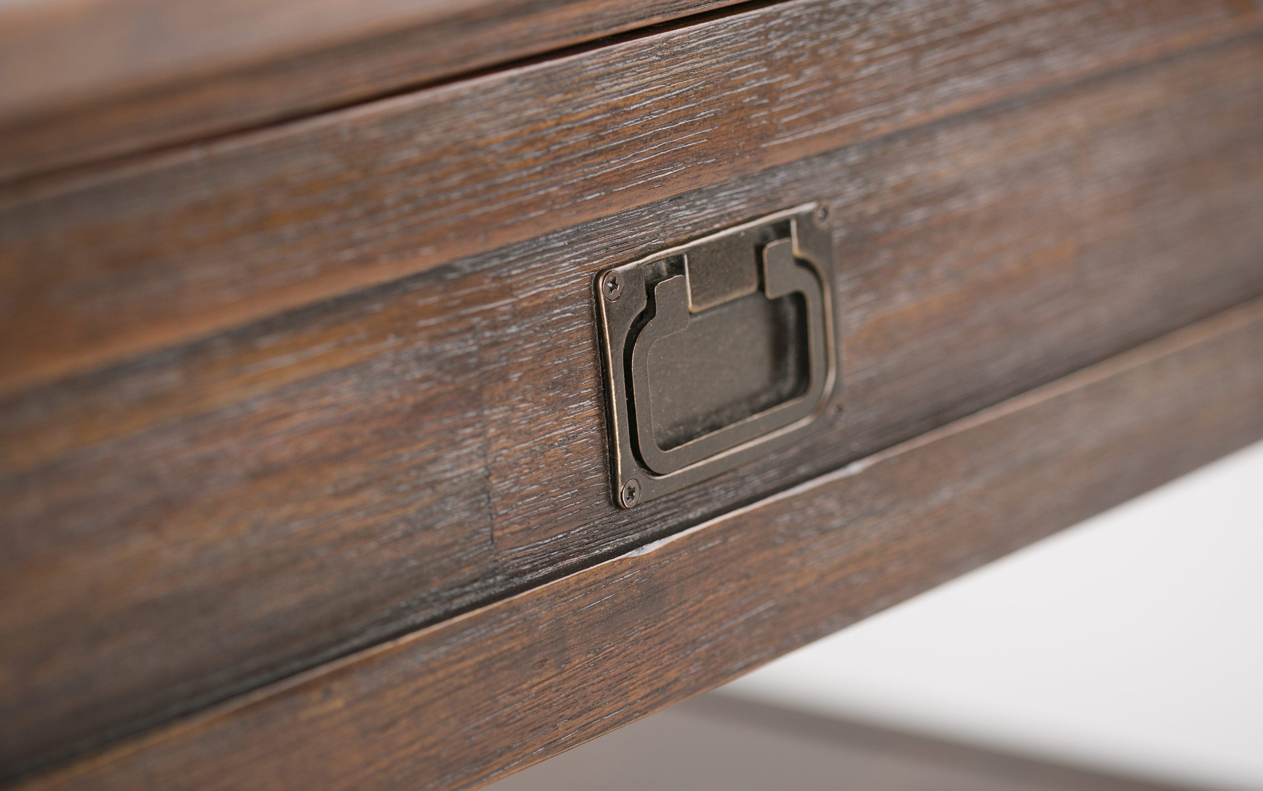 Distressed Charcoal Brown | Monroe Square Coffee Table