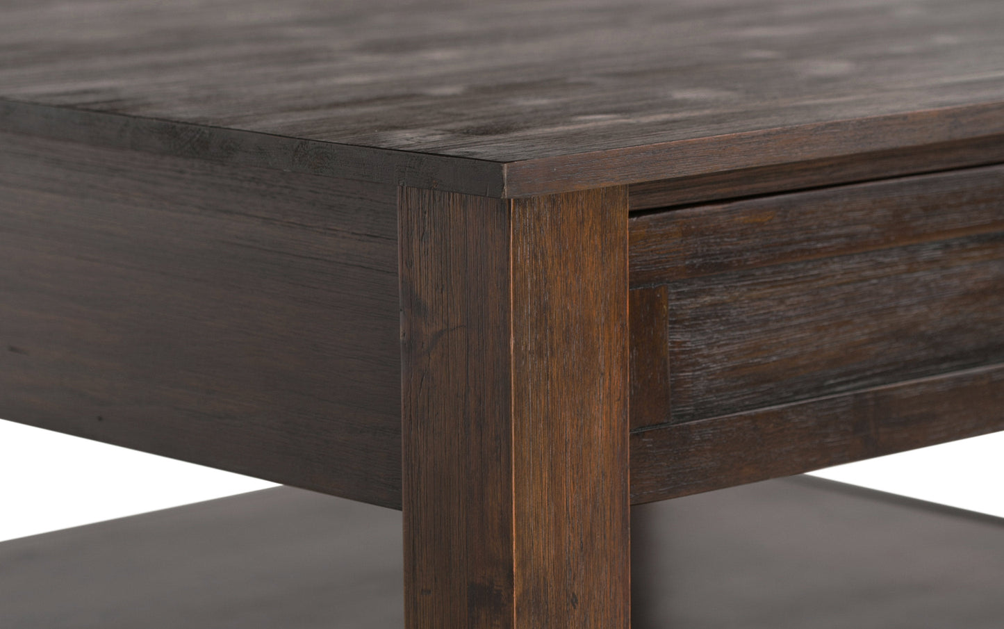 Distressed Charcoal Brown | Monroe Square Coffee Table