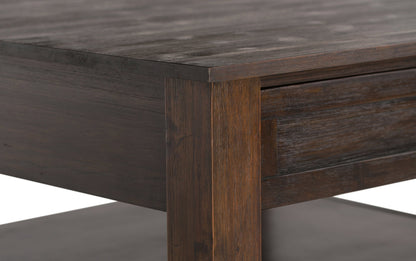 Distressed Charcoal Brown | Monroe Square Coffee Table