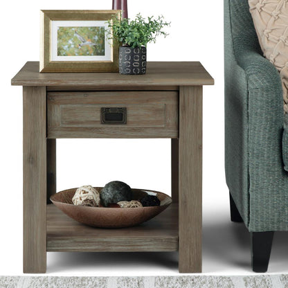 Distressed Grey | Monroe End Side Table