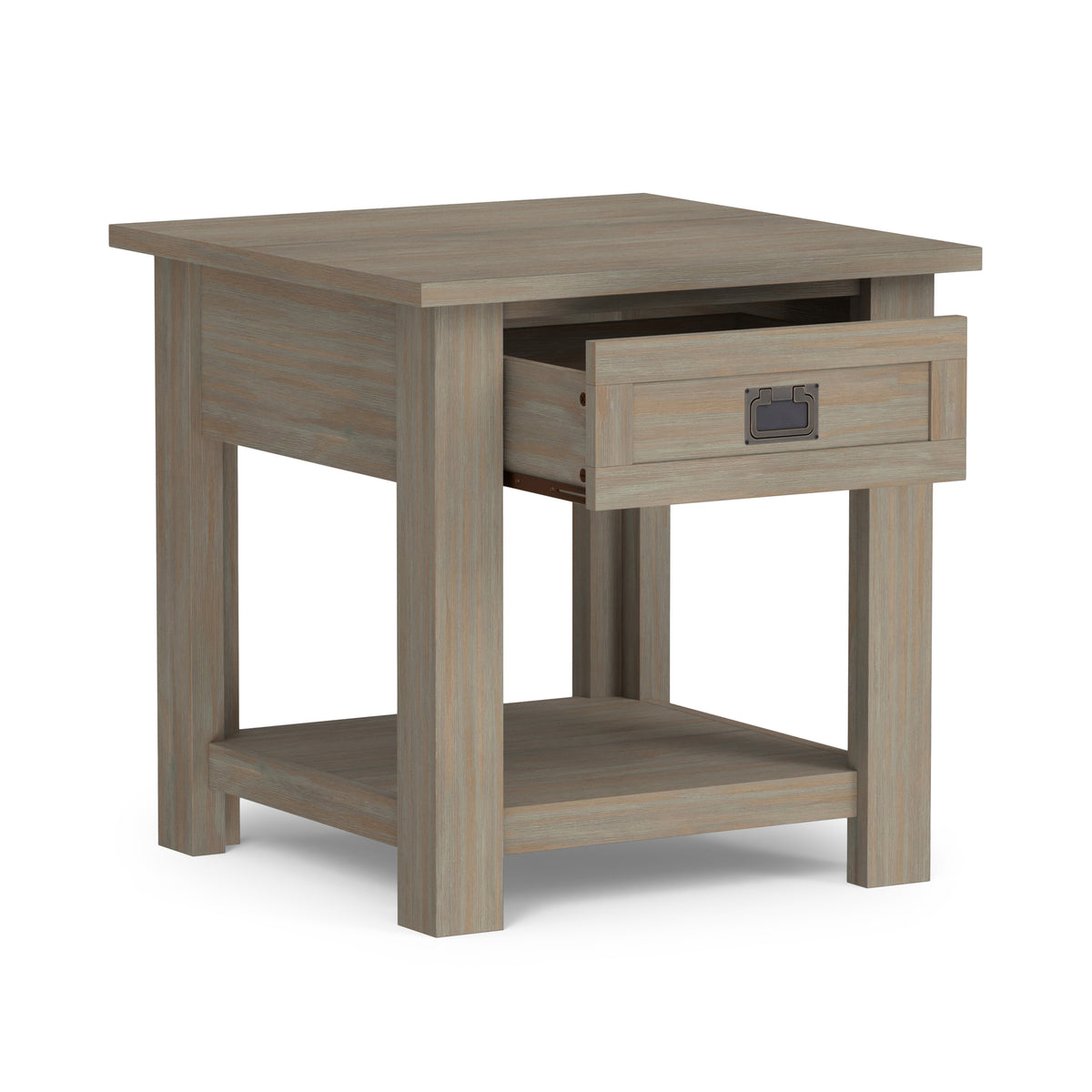 Distressed Grey | Monroe End Table in Acacia