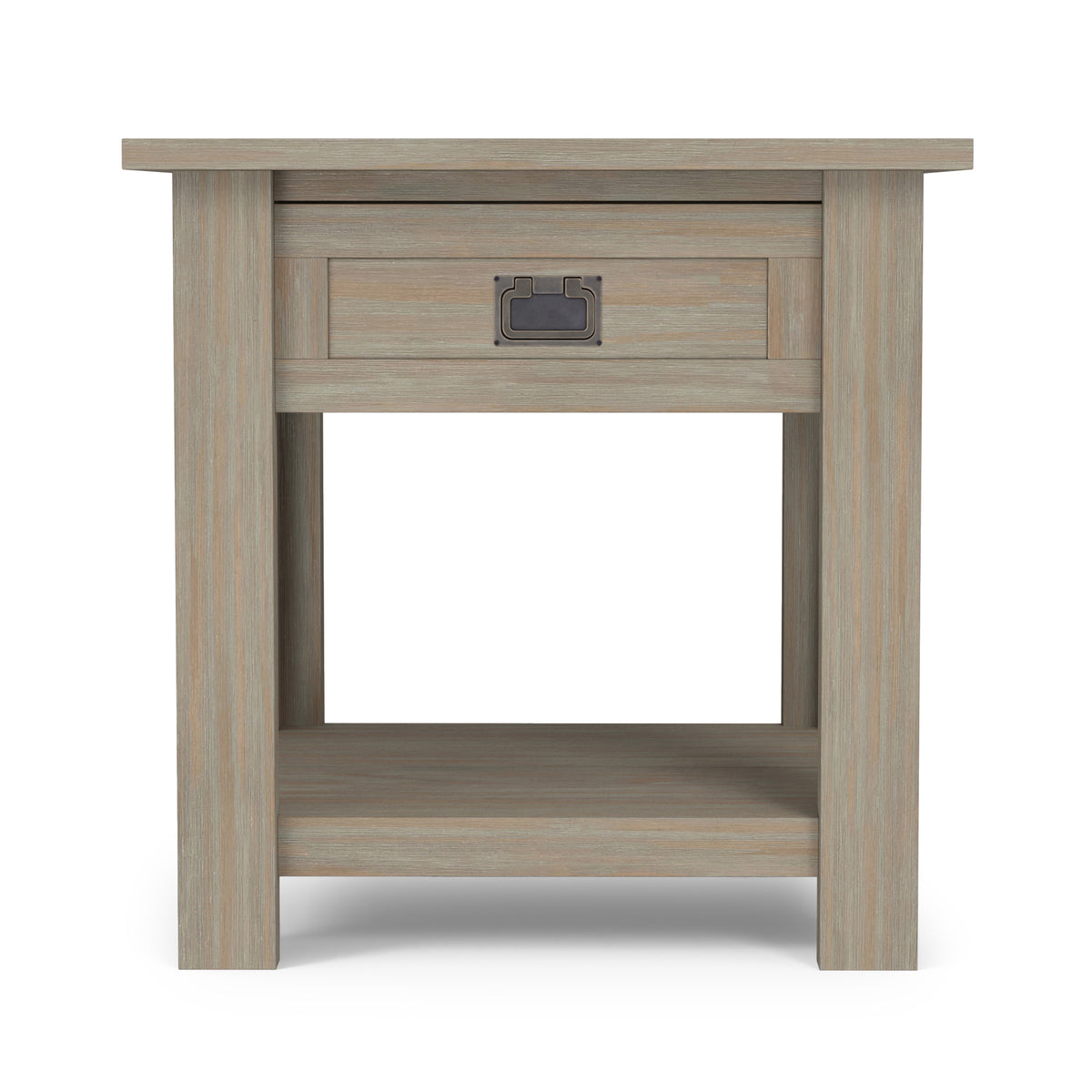 Distressed Grey | Monroe End Table in Acacia