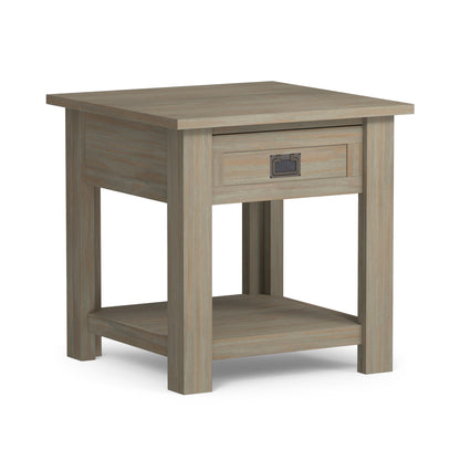 Distressed Grey | Monroe End Table in Acacia