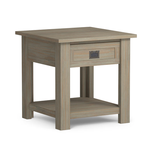 Distressed Grey | Monroe End Table in Acacia