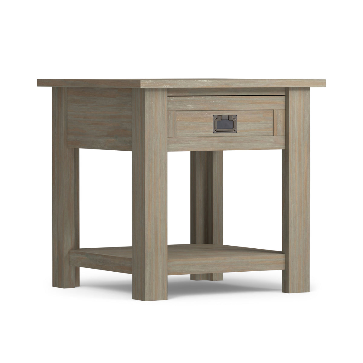 Distressed Grey | Monroe End Table in Acacia