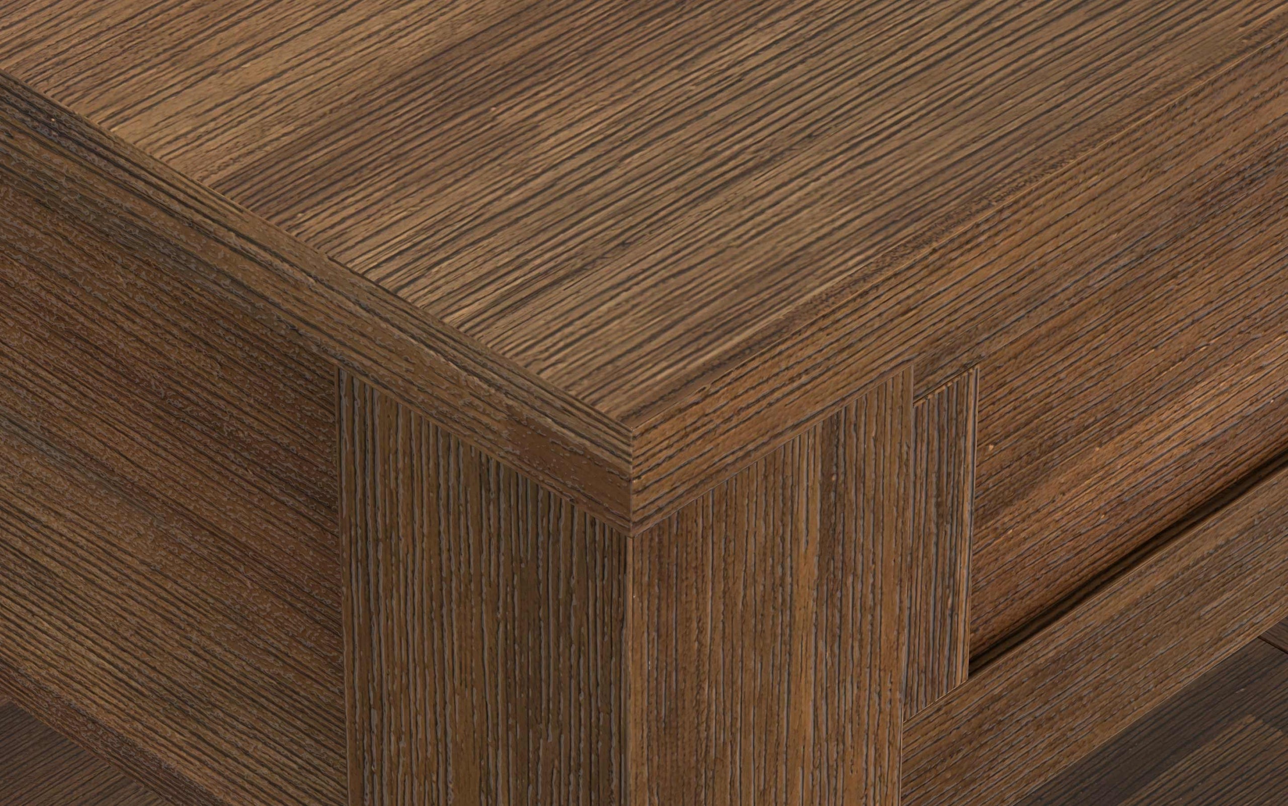 Rustic Natural Aged Brown | Monroe End Side Table