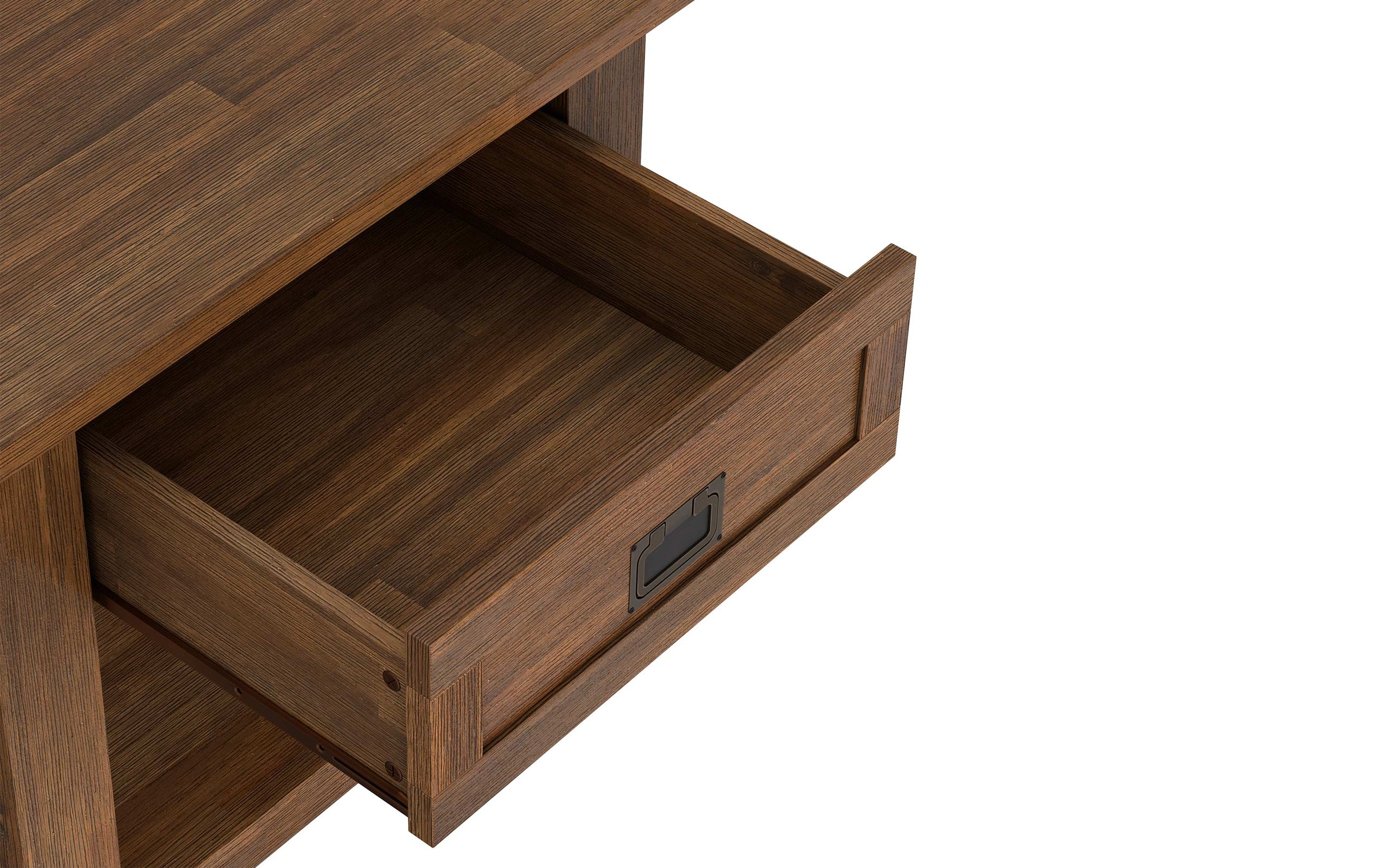 Rustic Natural Aged Brown | Monroe End Side Table