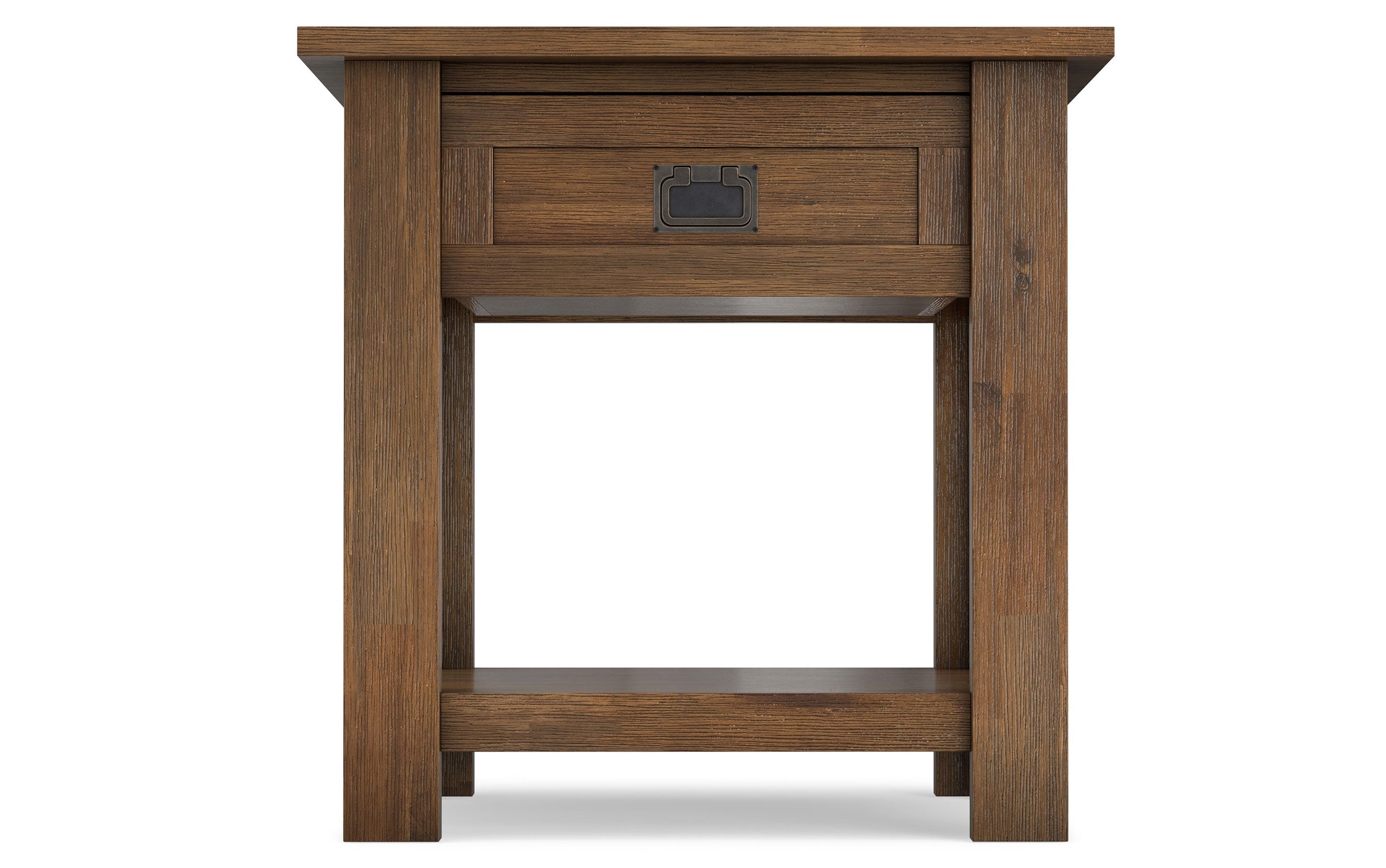Rustic Natural Aged Brown | Monroe End Side Table