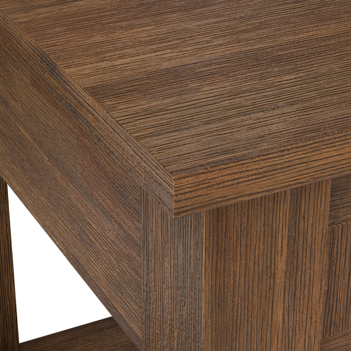Rustic Natural Aged Brown | Monroe End Table in Acacia