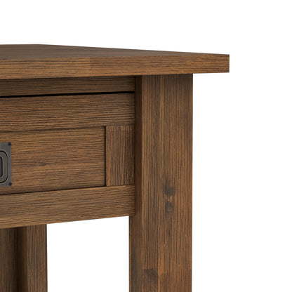 Rustic Natural Aged Brown | Monroe End Table in Acacia