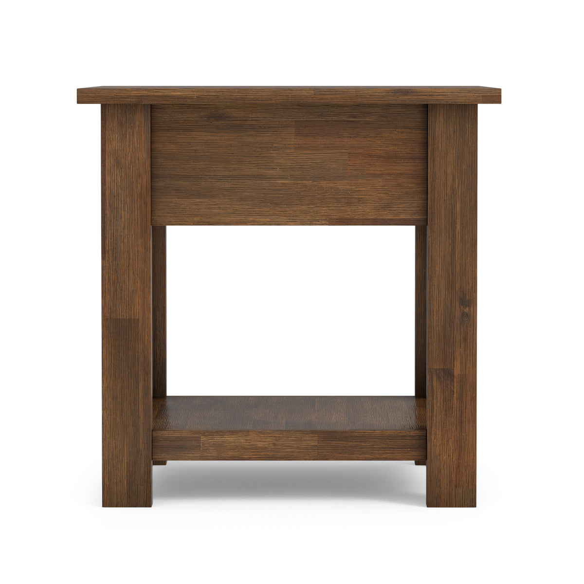 Rustic Natural Aged Brown | Monroe End Table in Acacia