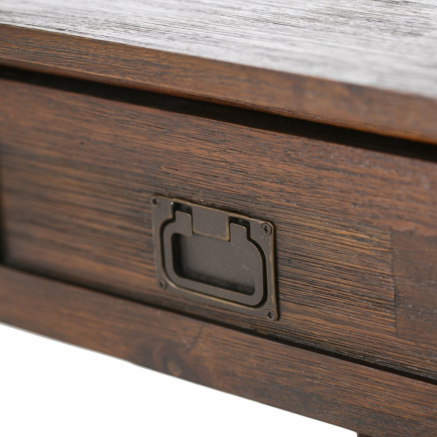 Distressed Charcoal Brown | Monroe End Side Table