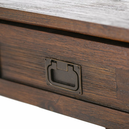 Distressed Charcoal Brown | Monroe End Side Table