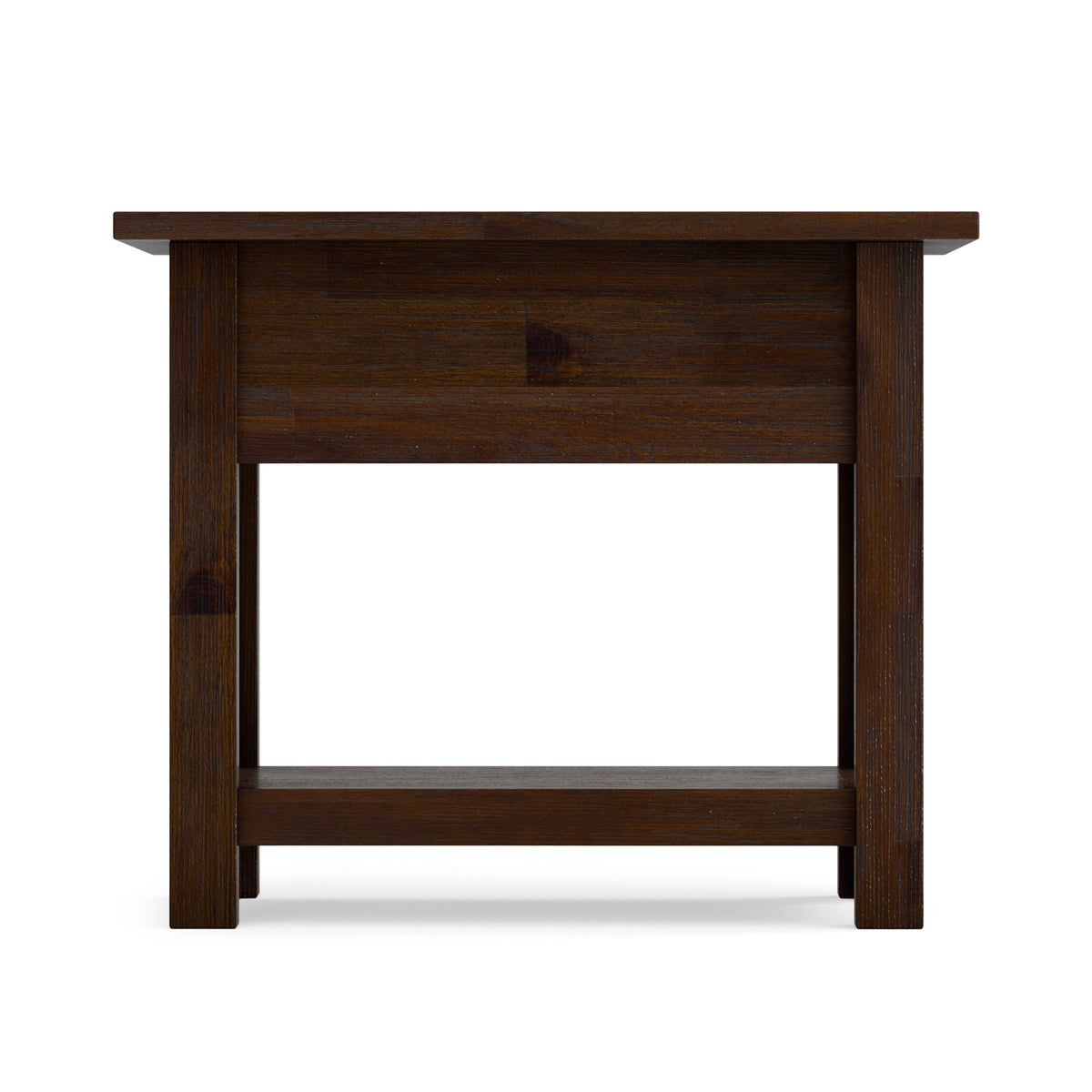Distressed Charcoal Brown | Monroe Narrow Side Table in Acacia