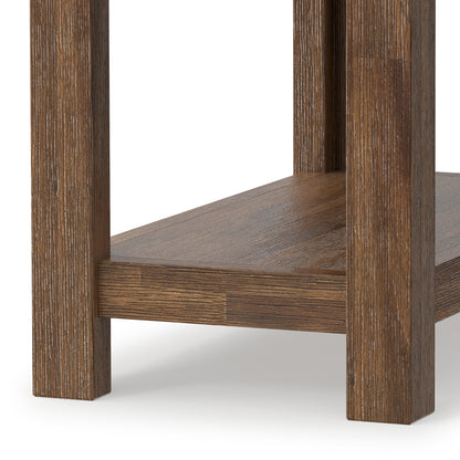Rustic Natural Aged Brown | Monroe Narrow Side Table