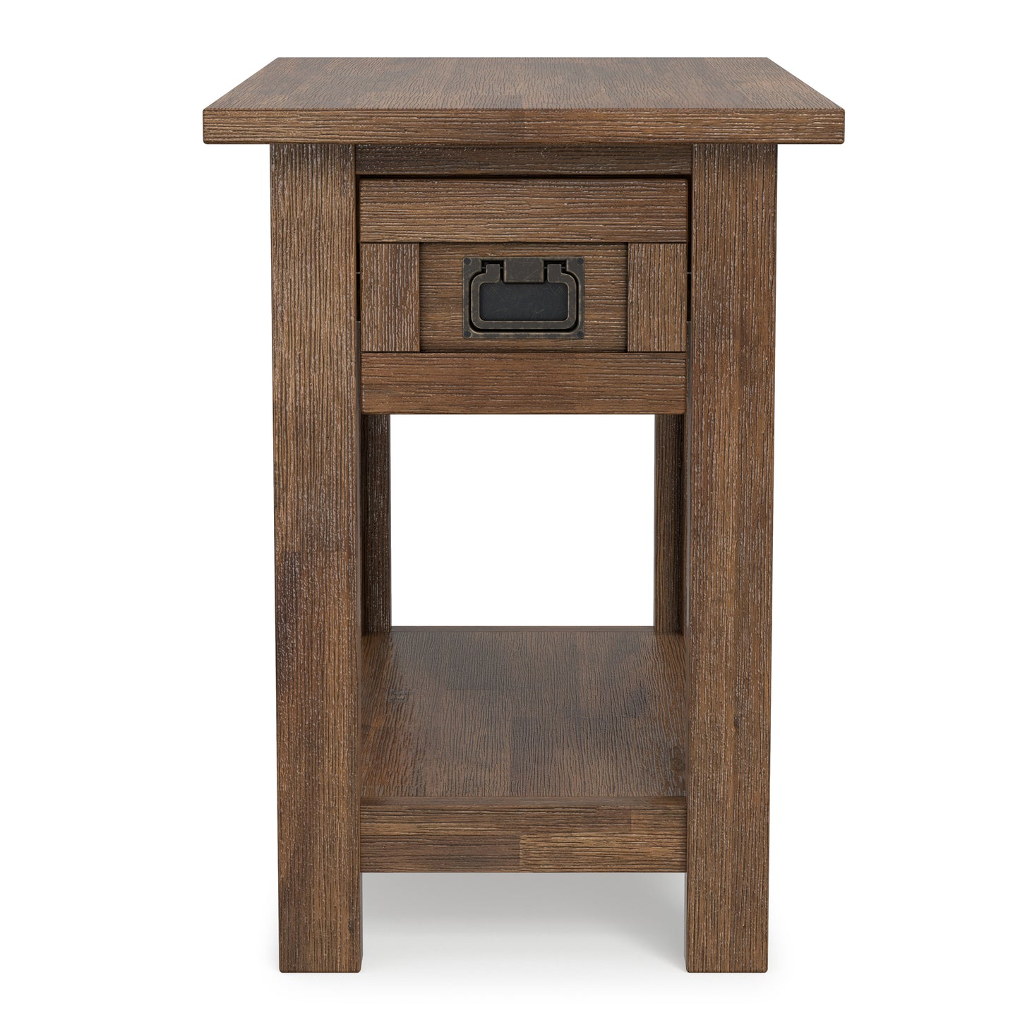 Rustic Natural Aged Brown | Monroe Narrow Side Table