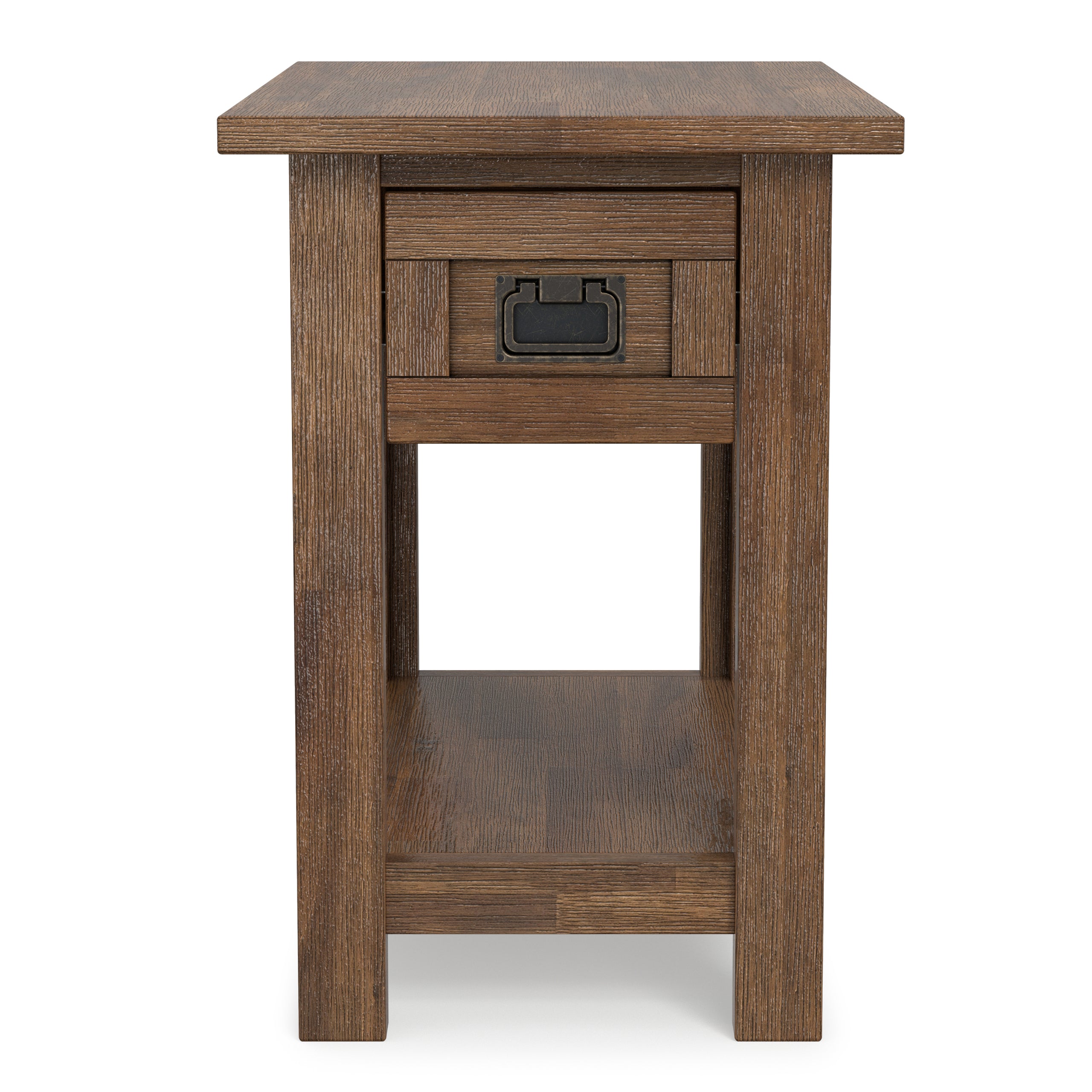 Rustic Natural Aged Brown | Monroe Narrow Side Table