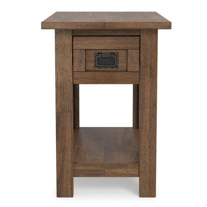 Rustic Natural Aged Brown | Monroe Narrow Side Table