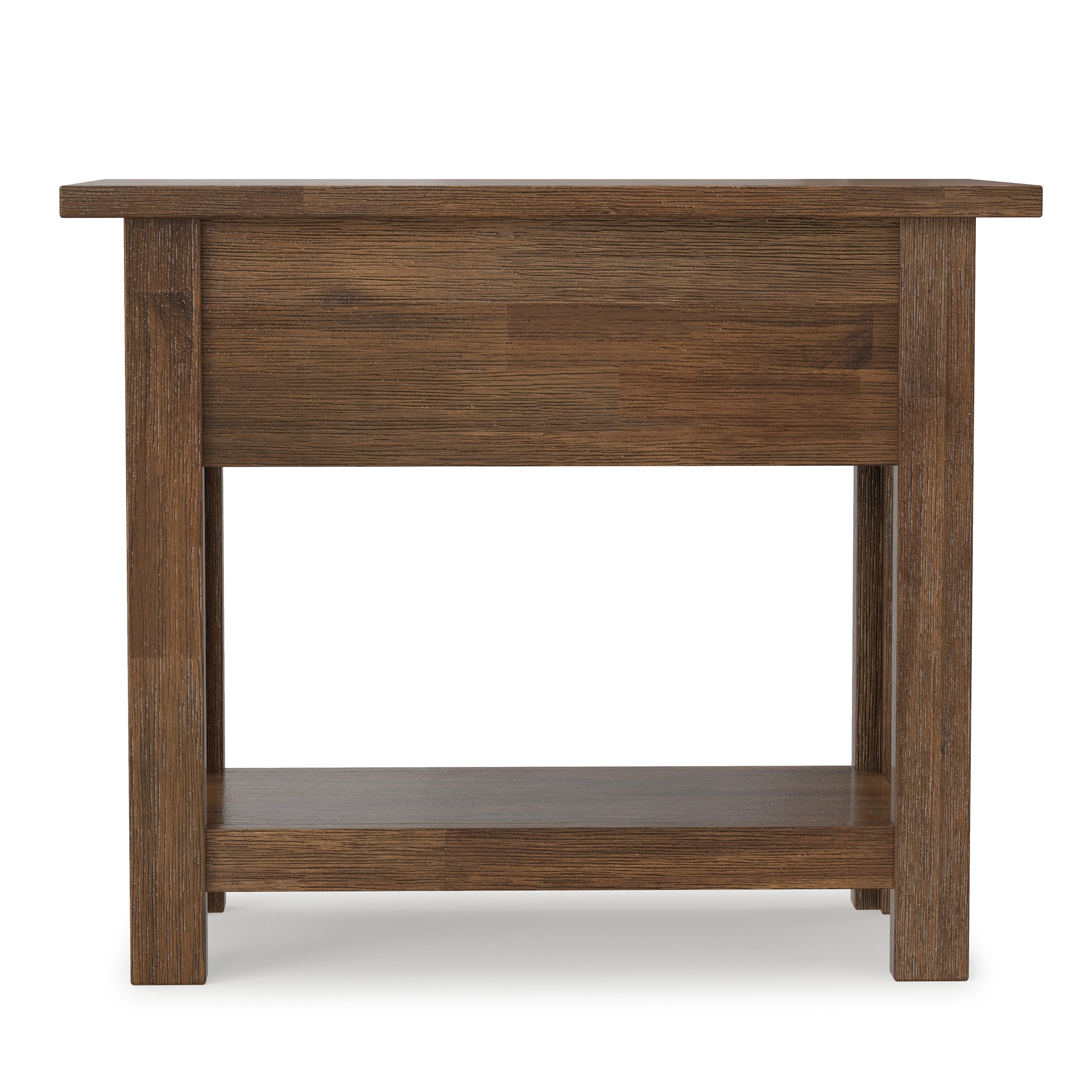 Rustic Natural Aged Brown | Monroe Narrow Side Table