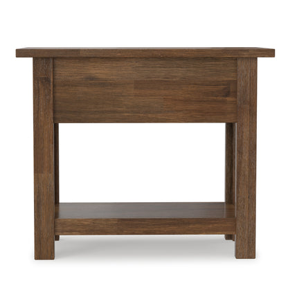 Rustic Natural Aged Brown | Monroe Narrow Side Table