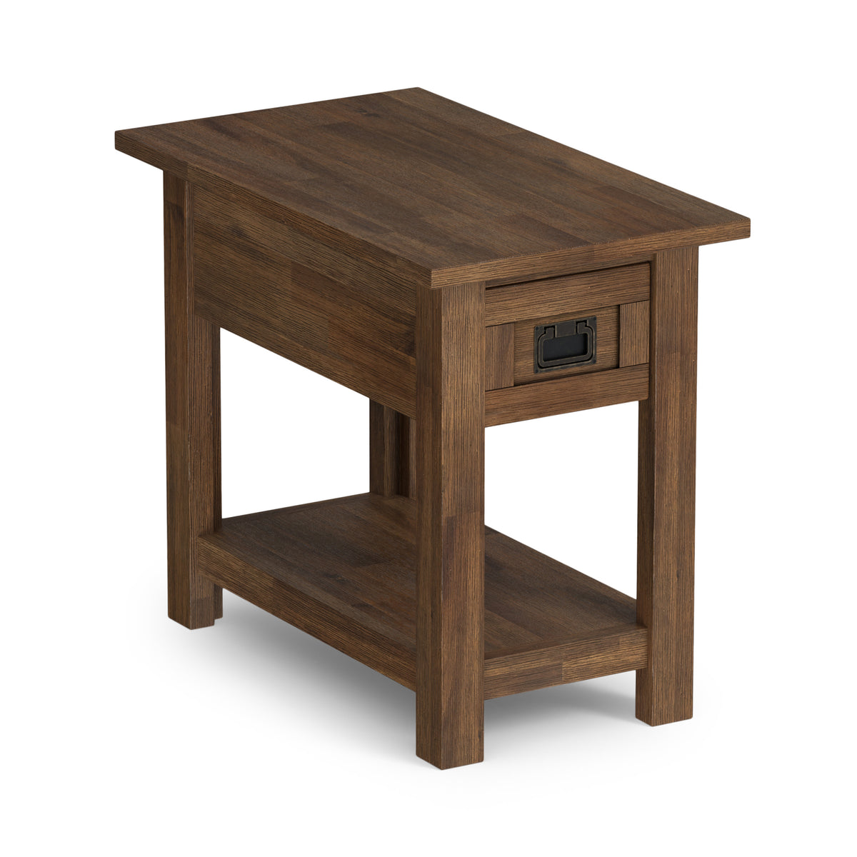 Rustic Natural Aged Brown | Monroe Narrow Side Table in Acacia