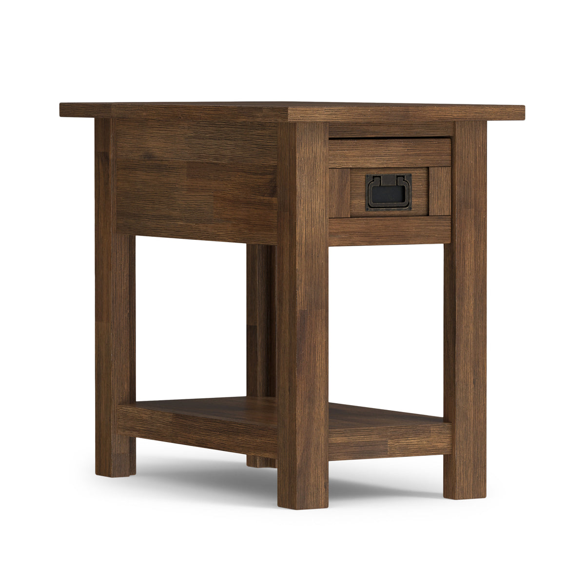Rustic Natural Aged Brown | Monroe Narrow Side Table in Acacia