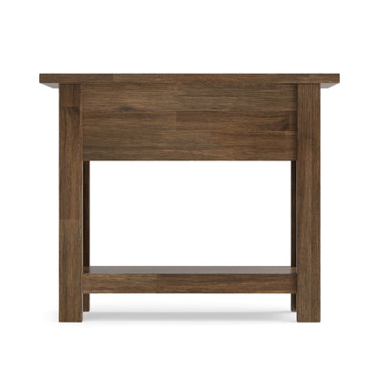 Rustic Natural Aged Brown | Monroe Narrow Side Table in Acacia