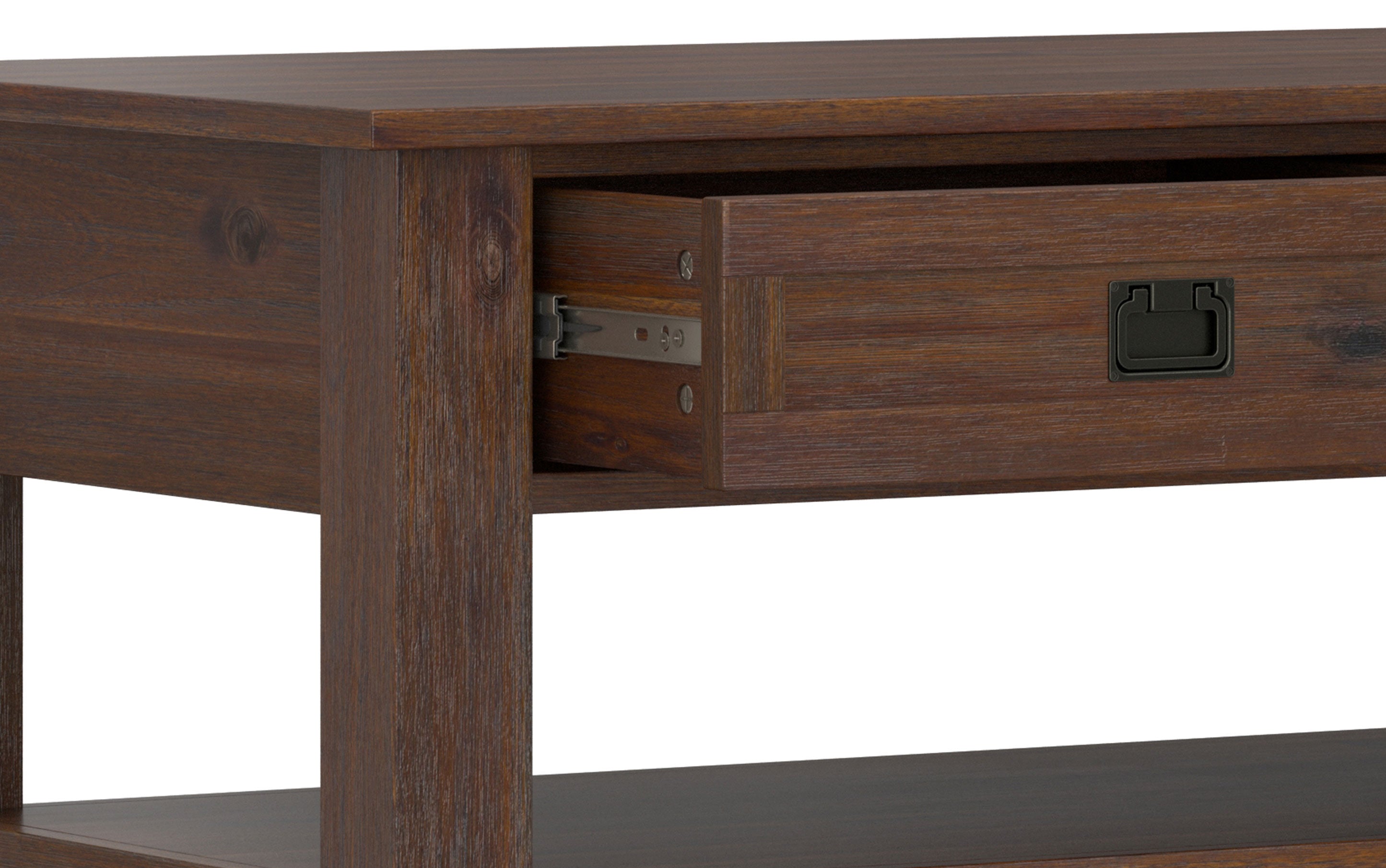 Monroe 48 inch Wide Solid Acacia Wood Rectangular Coffee Table