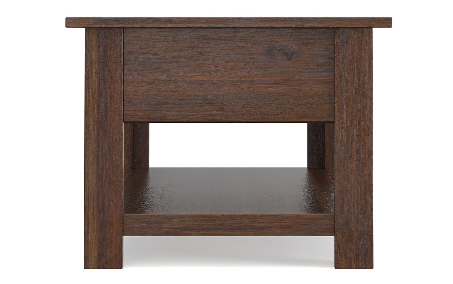Distressed Charcoal Brown | Monroe Rectangular Coffee Table with Drawers