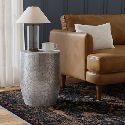 Johnsen 15 inch Geometric Pattern Accent Table